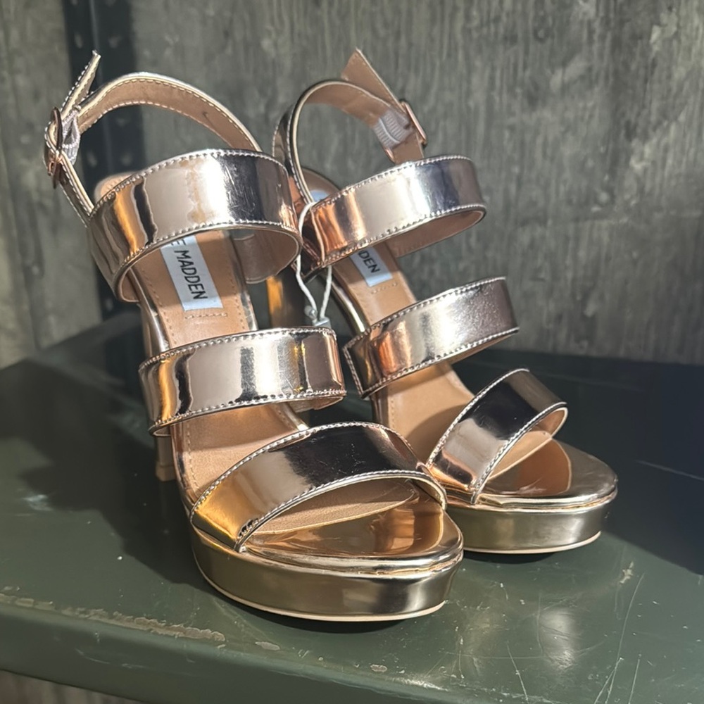 Steve Madden Gold Gladiator Sandals